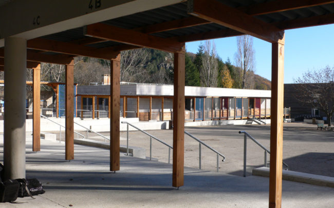 Coll. Durand Coursive-Préau tamtam architecture